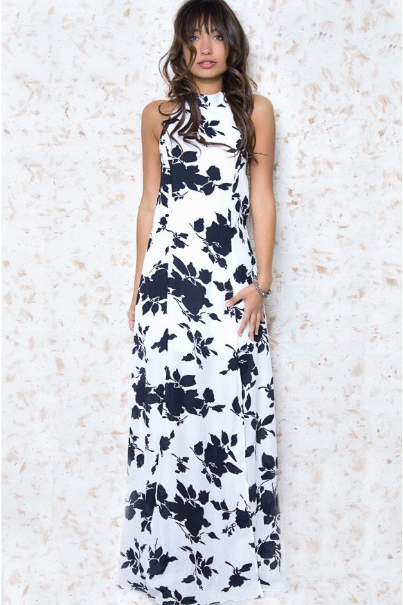 Futura Maxi Dress with Open Back