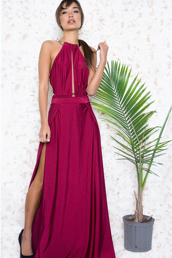 Nikita Burgundy Deel V Maxi Dress